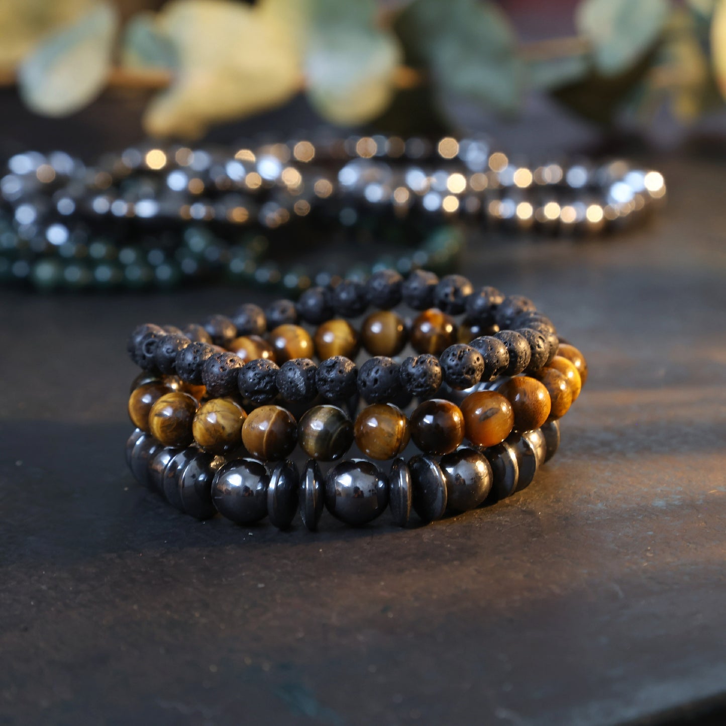 Armbanden set tijgeroog