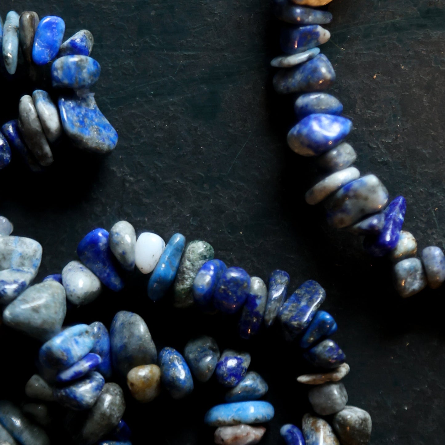 Armband Lapis Lazuli Chips - Elastisch