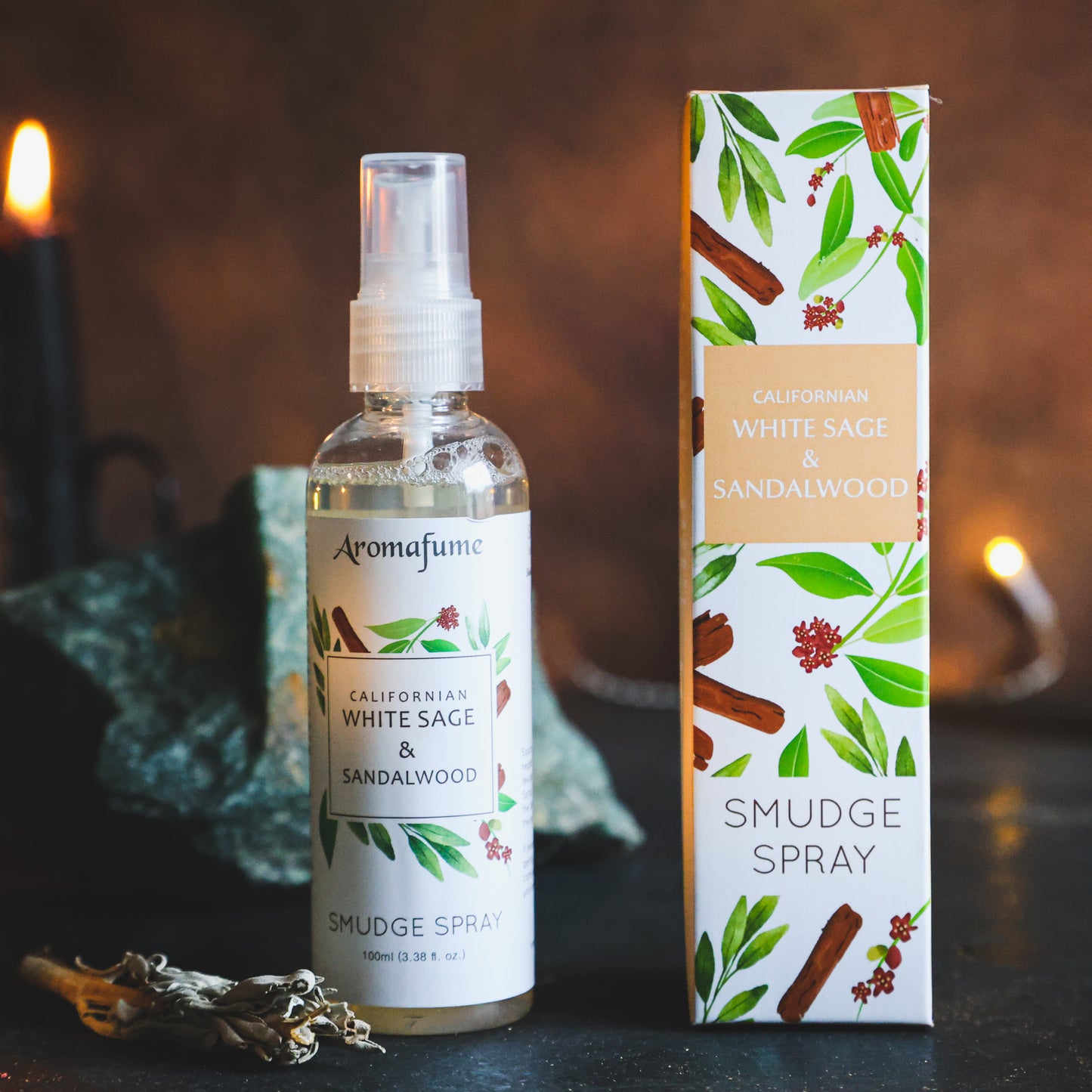 Aromafume Witte Salie & Sandelhout Smudge Spray
