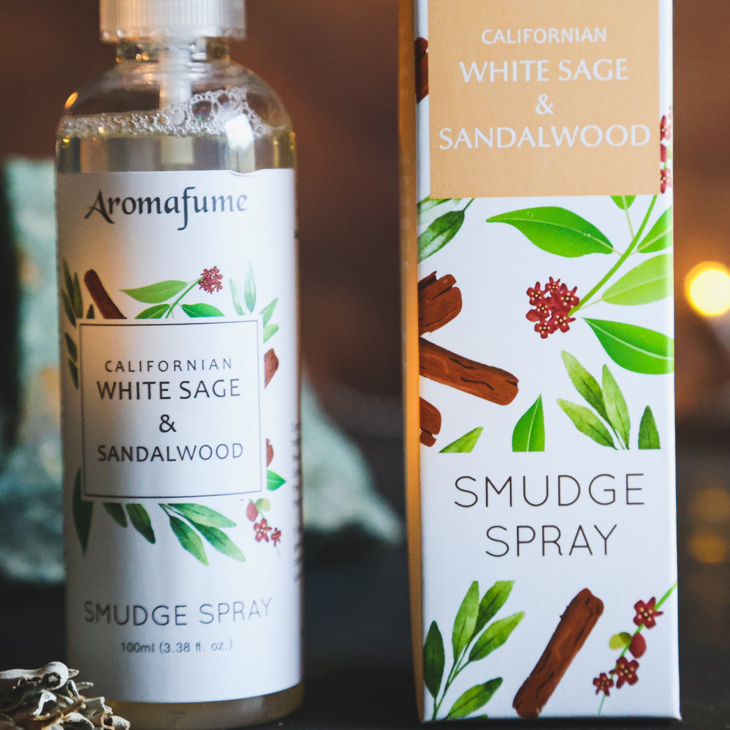 Aromafume Witte Salie & Sandelhout Smudge Spray