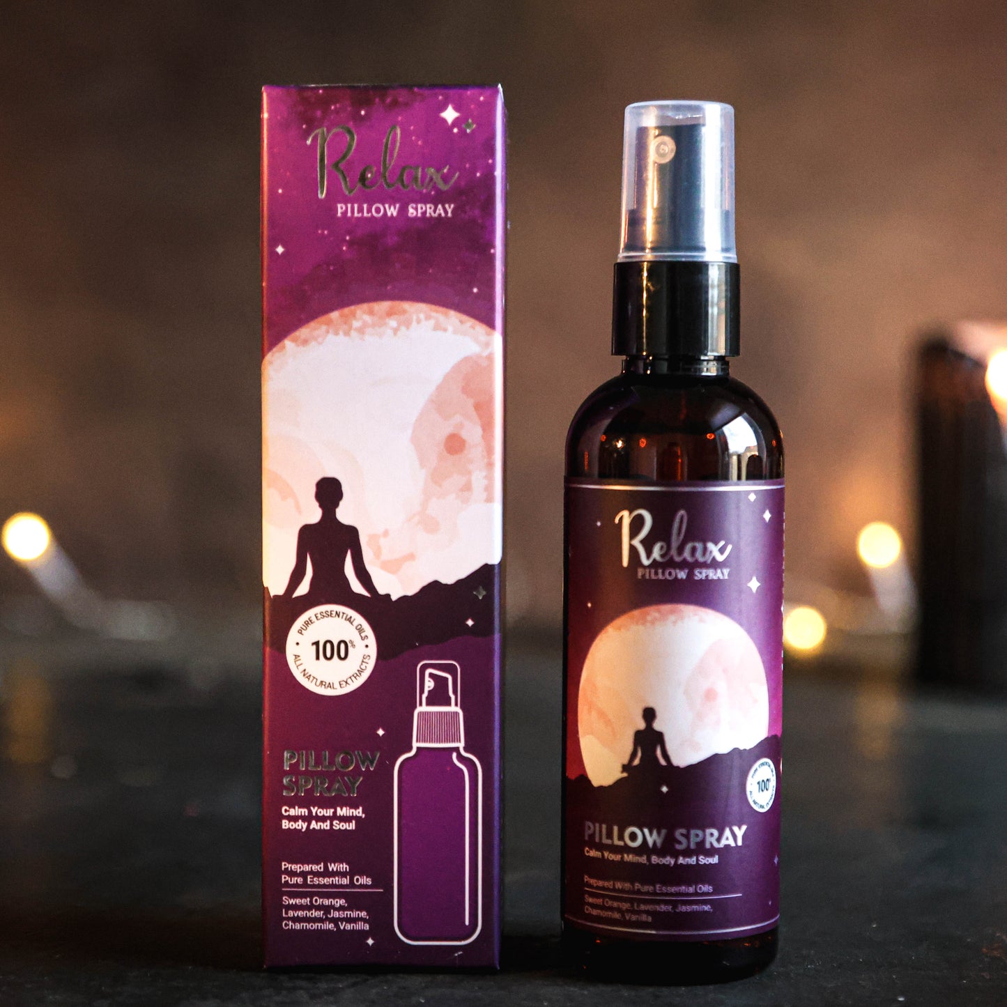 Relax pillow spray