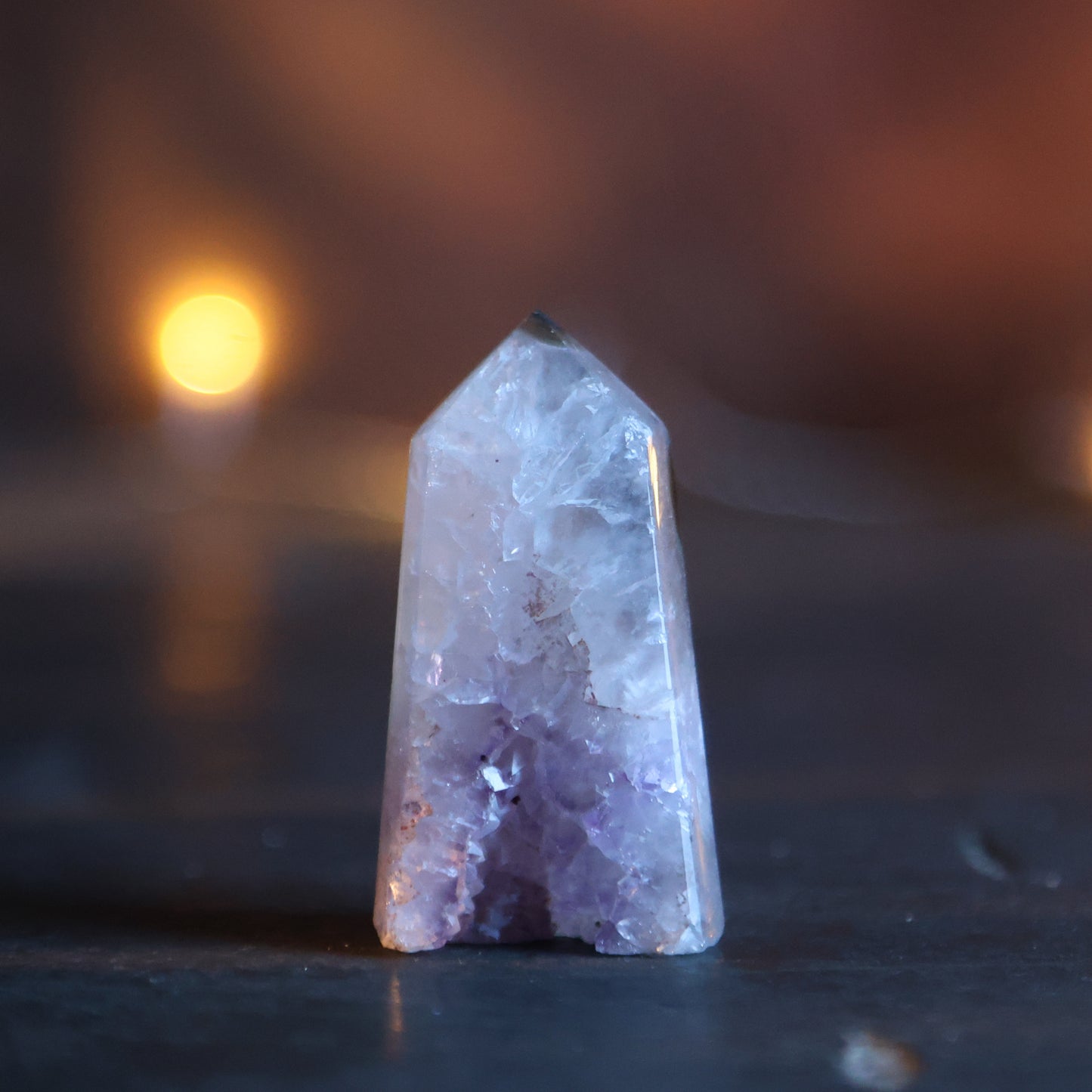 Agaat Toren met Amethist Druzy 