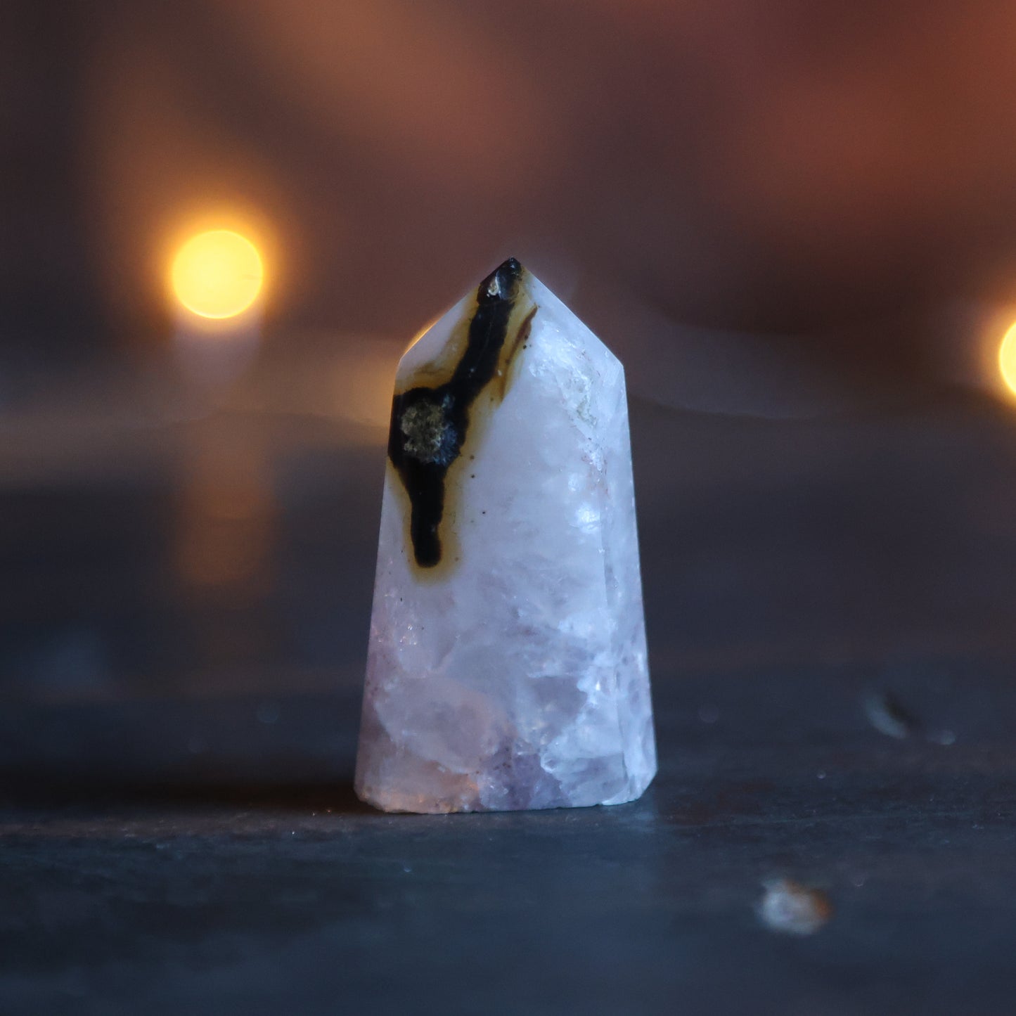 Agaat Toren met Amethist Druzy 