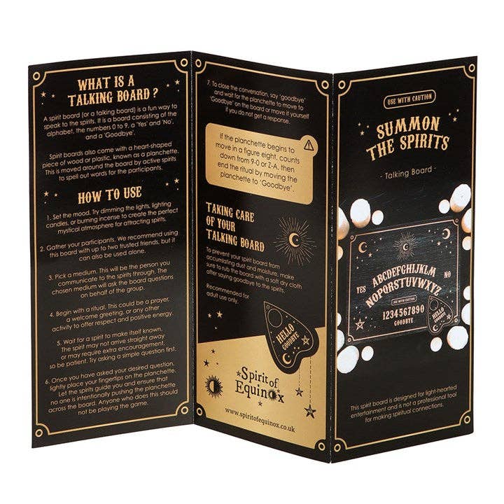 Ouija-bord met planchette