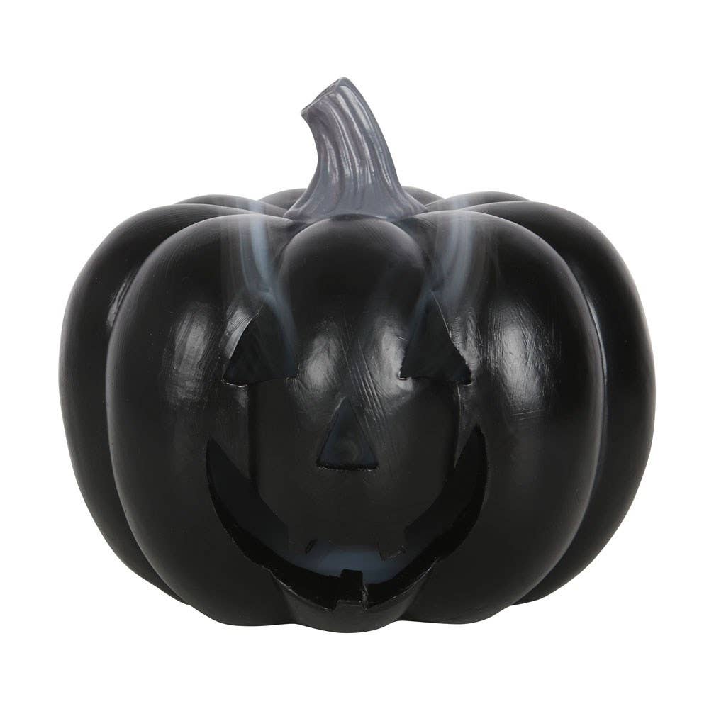 Black Pumpkin Halloween wierookkegelhouder