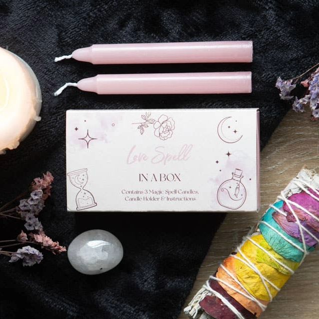love spell in a box kaarsen set