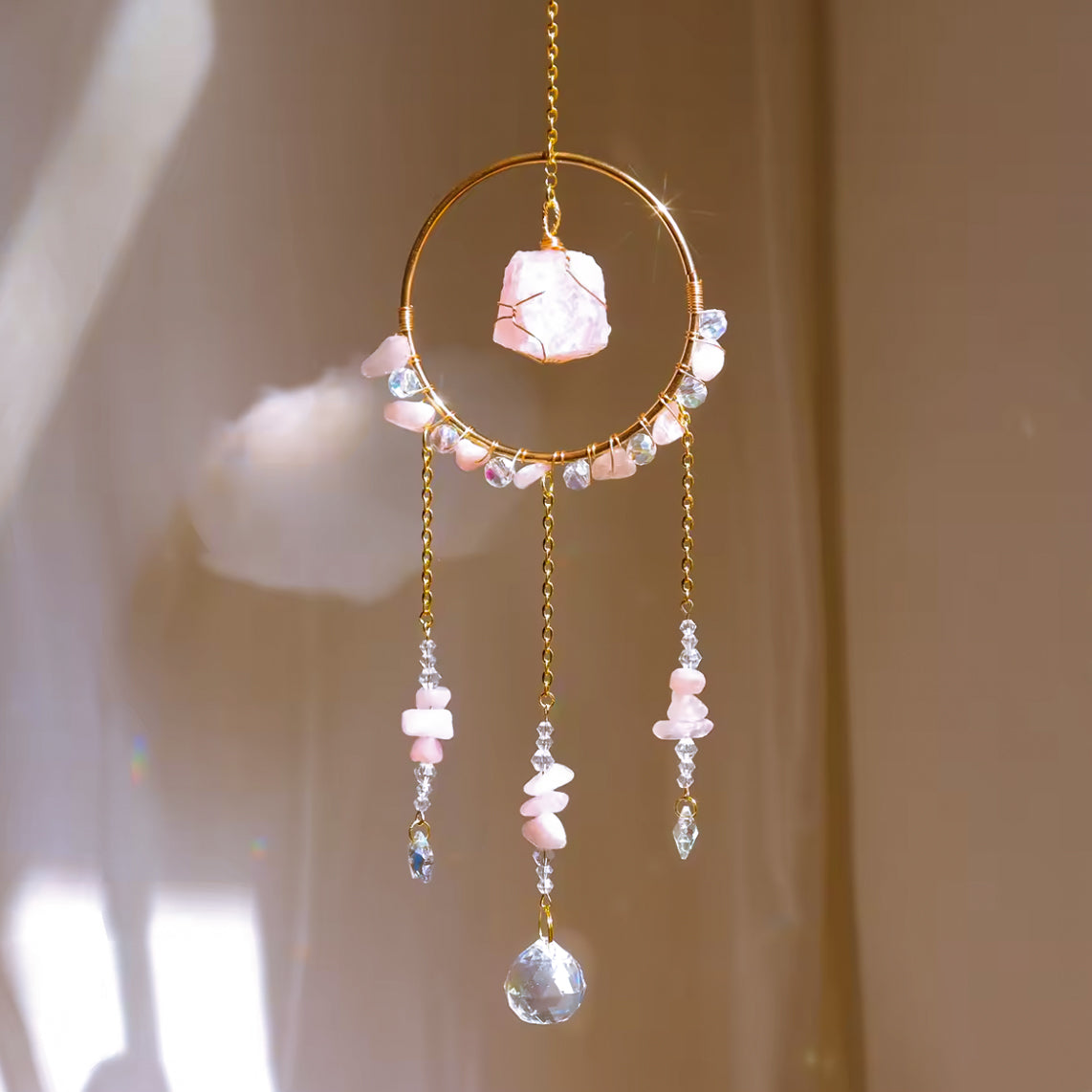 Suncatcher Rozekwarts