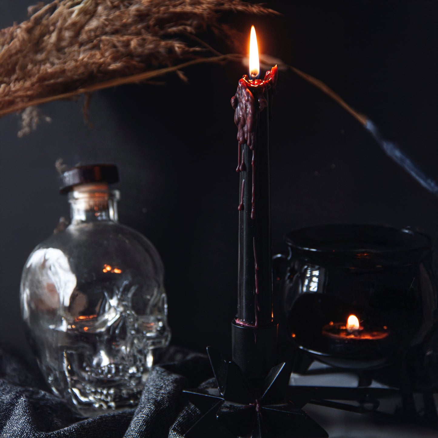 gotische decoratie, Halloween, diners bij kaarslicht of als uniek cadeau voor vampierliefhebbers.