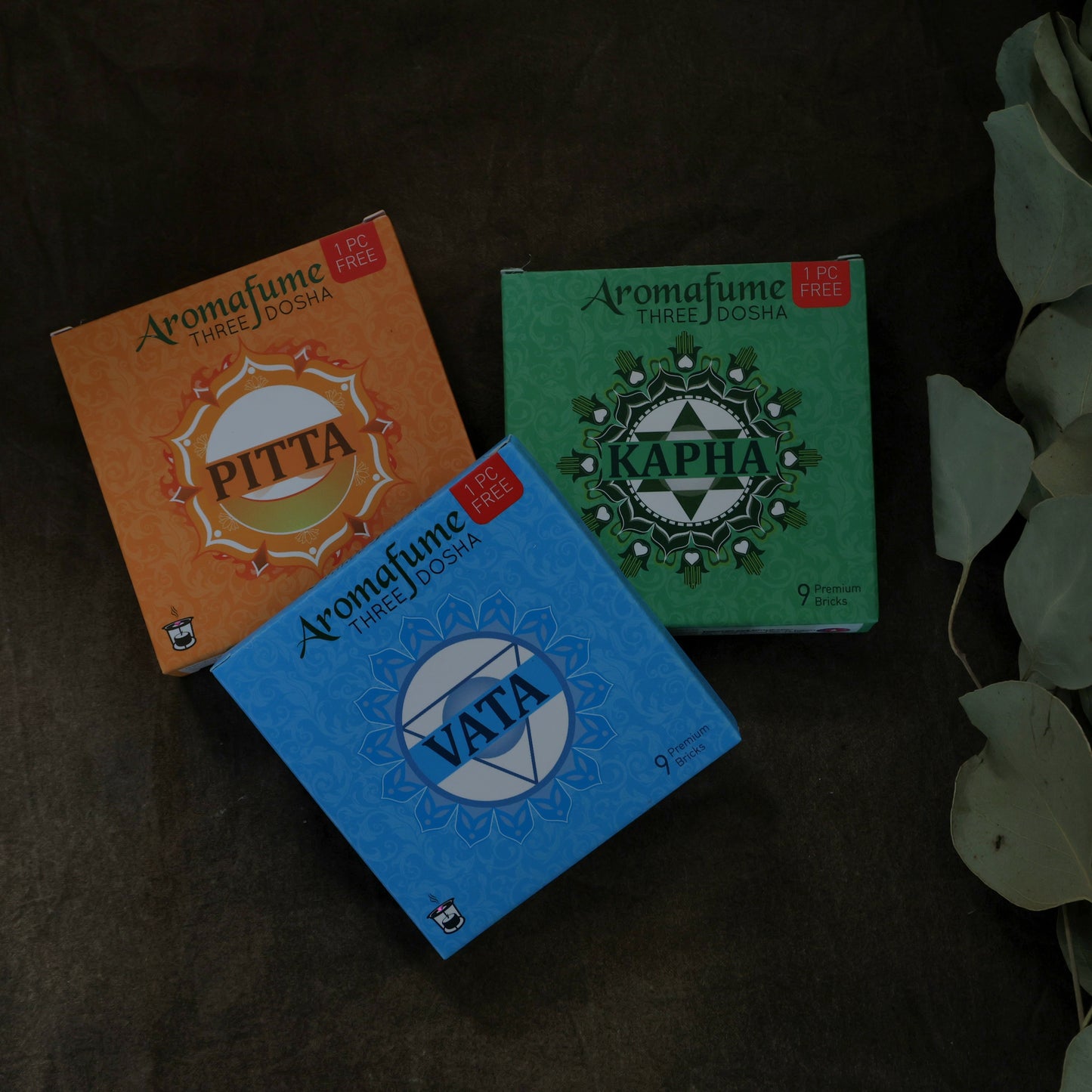 Aromafume wierookblokjes Three Dosha