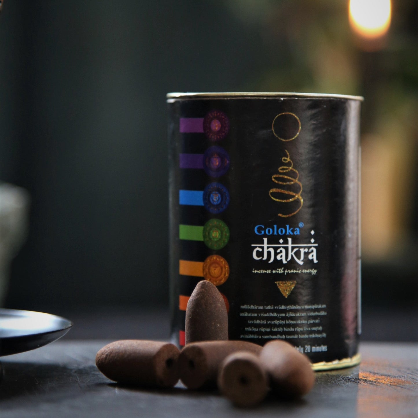 Goloka wierook backflow natuurlijk wierookkegel chakra