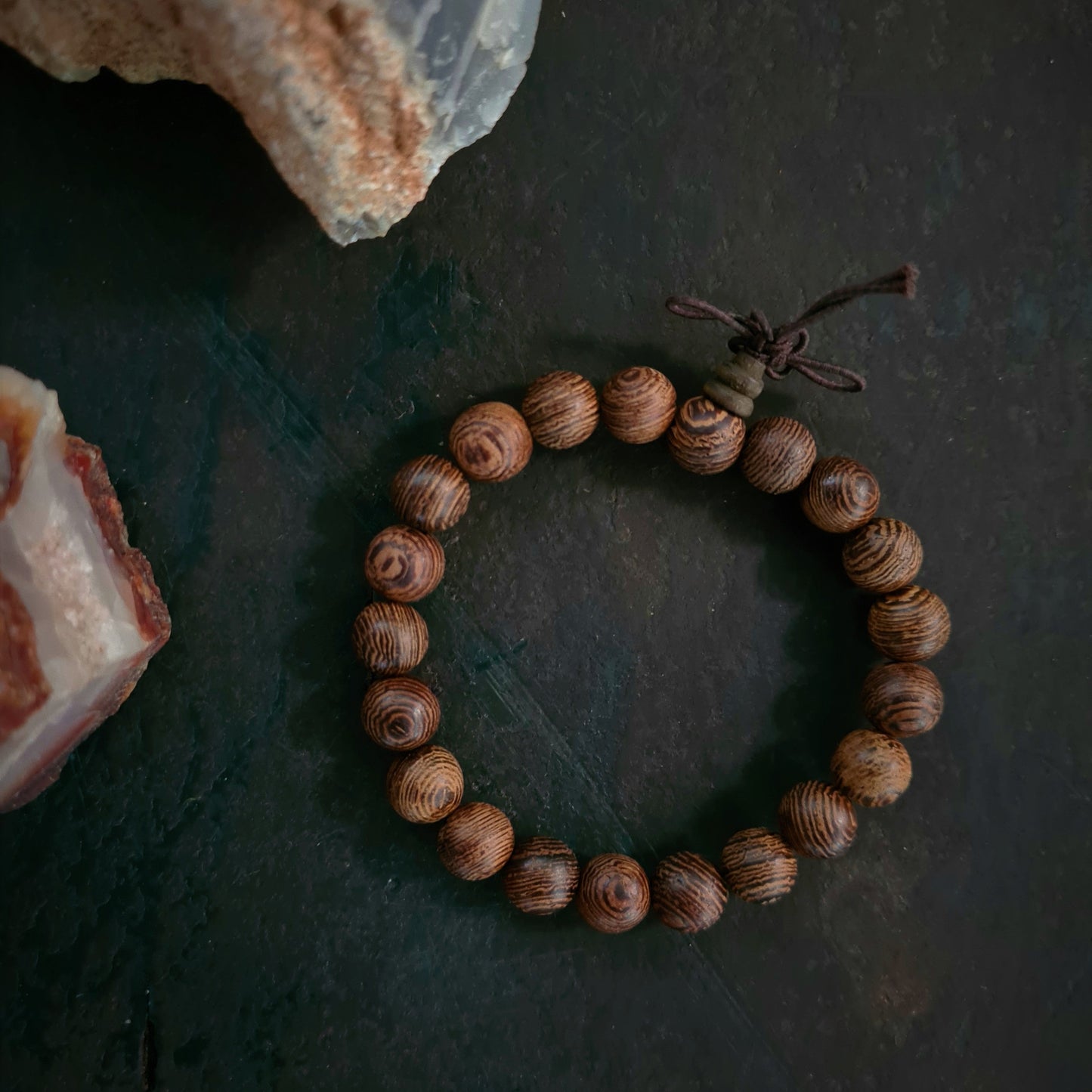 Mala armband Wengehout - Wild Wicked & Free