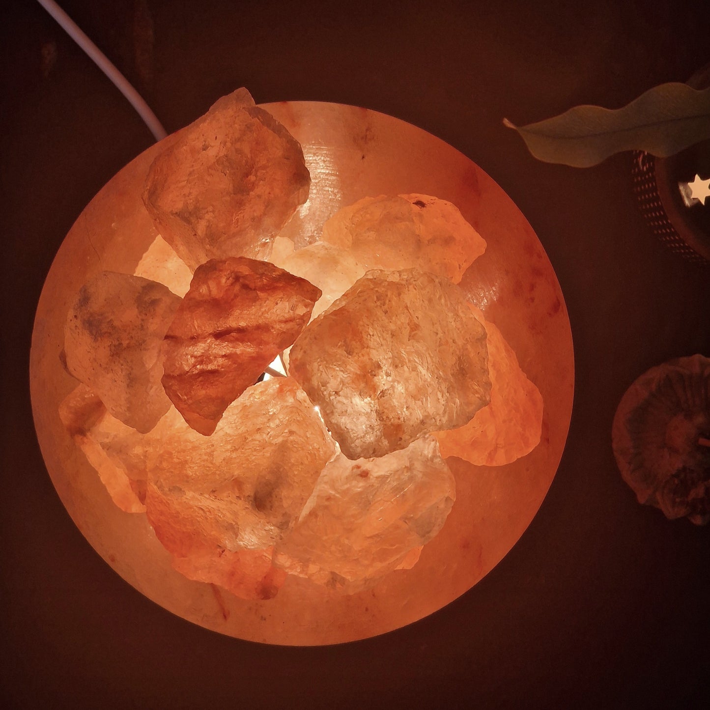 Fire Bowl Zoutsteen Lamp - Wild Wicked & Free