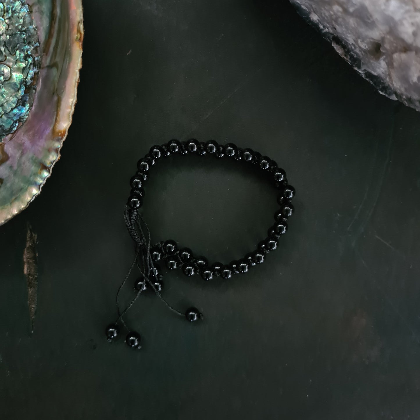 zwarte agaat armband