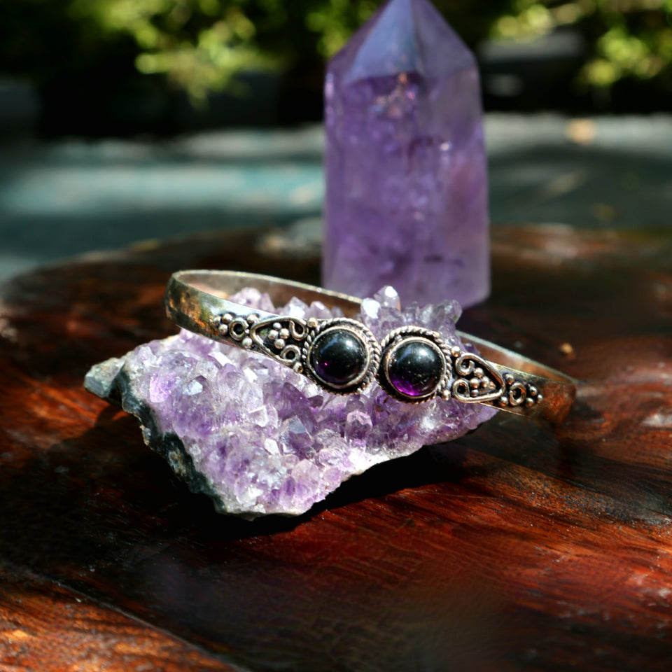 Armband amethist manchet