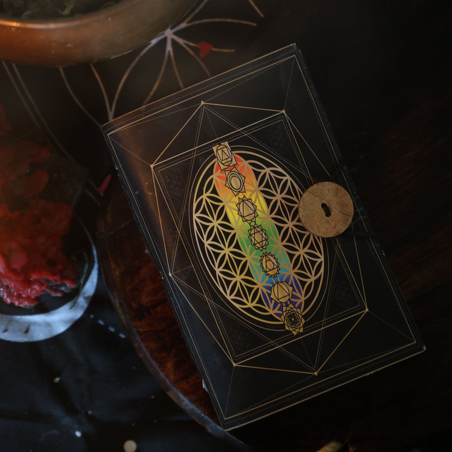 chakra flower of life notitieboekje