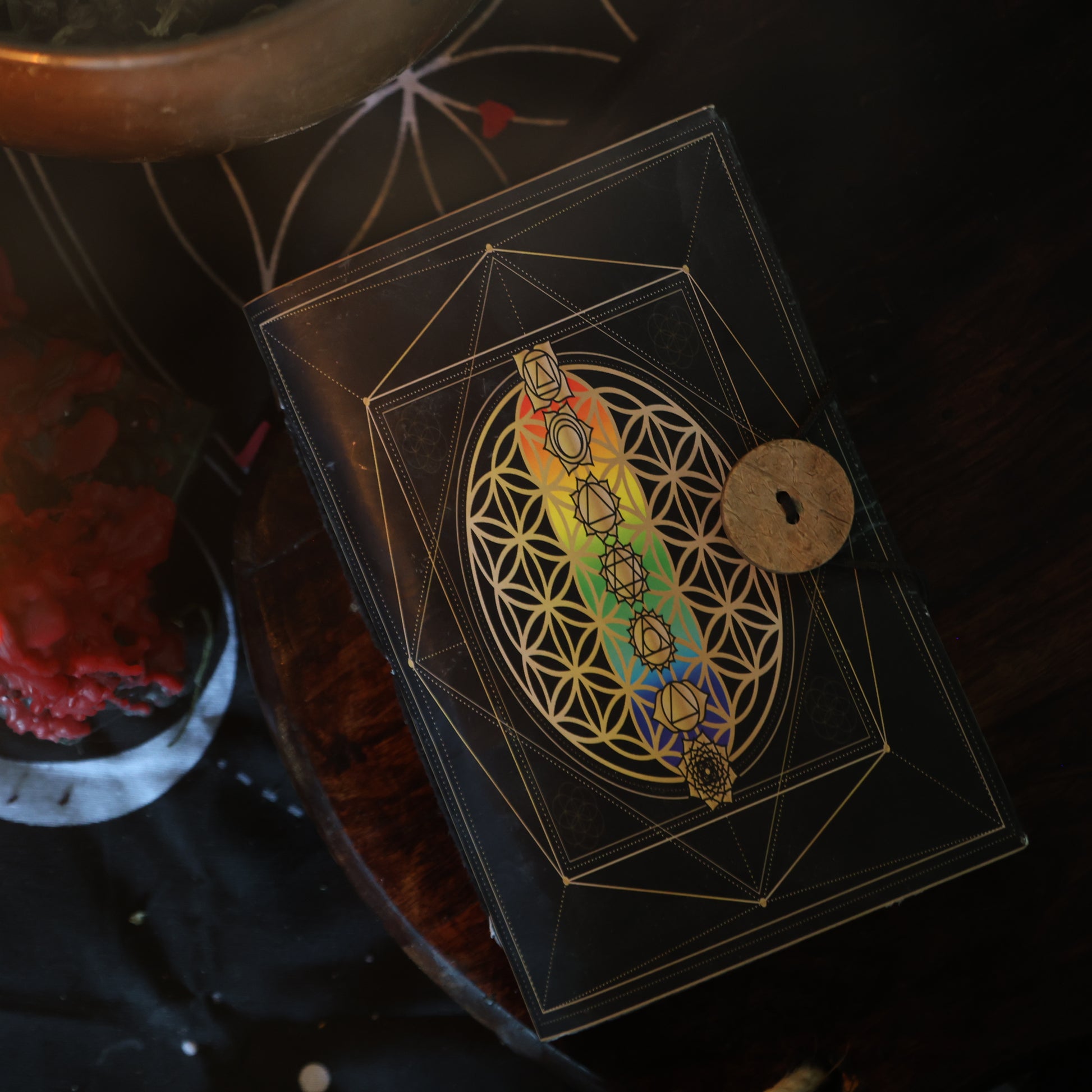 chakra flower of life notitieboekje