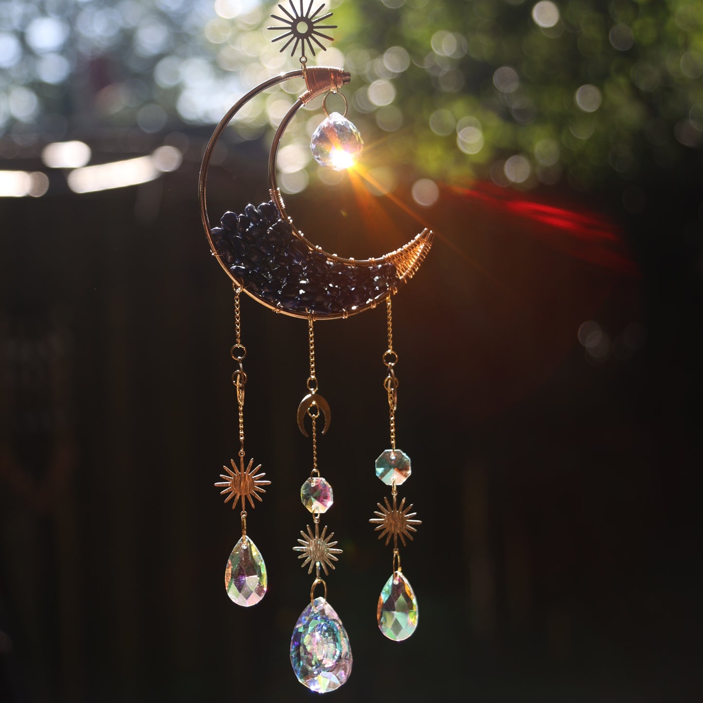 Suncatcher Lapis Lazuli Lune