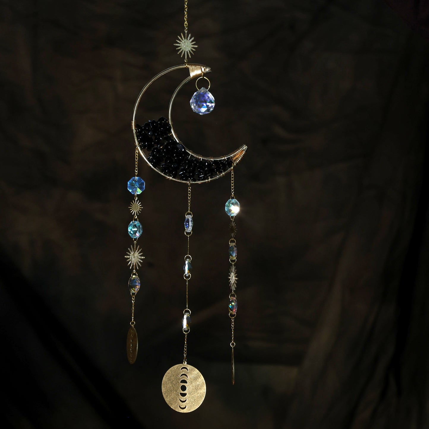 Suncatcher Obsidienne Lune