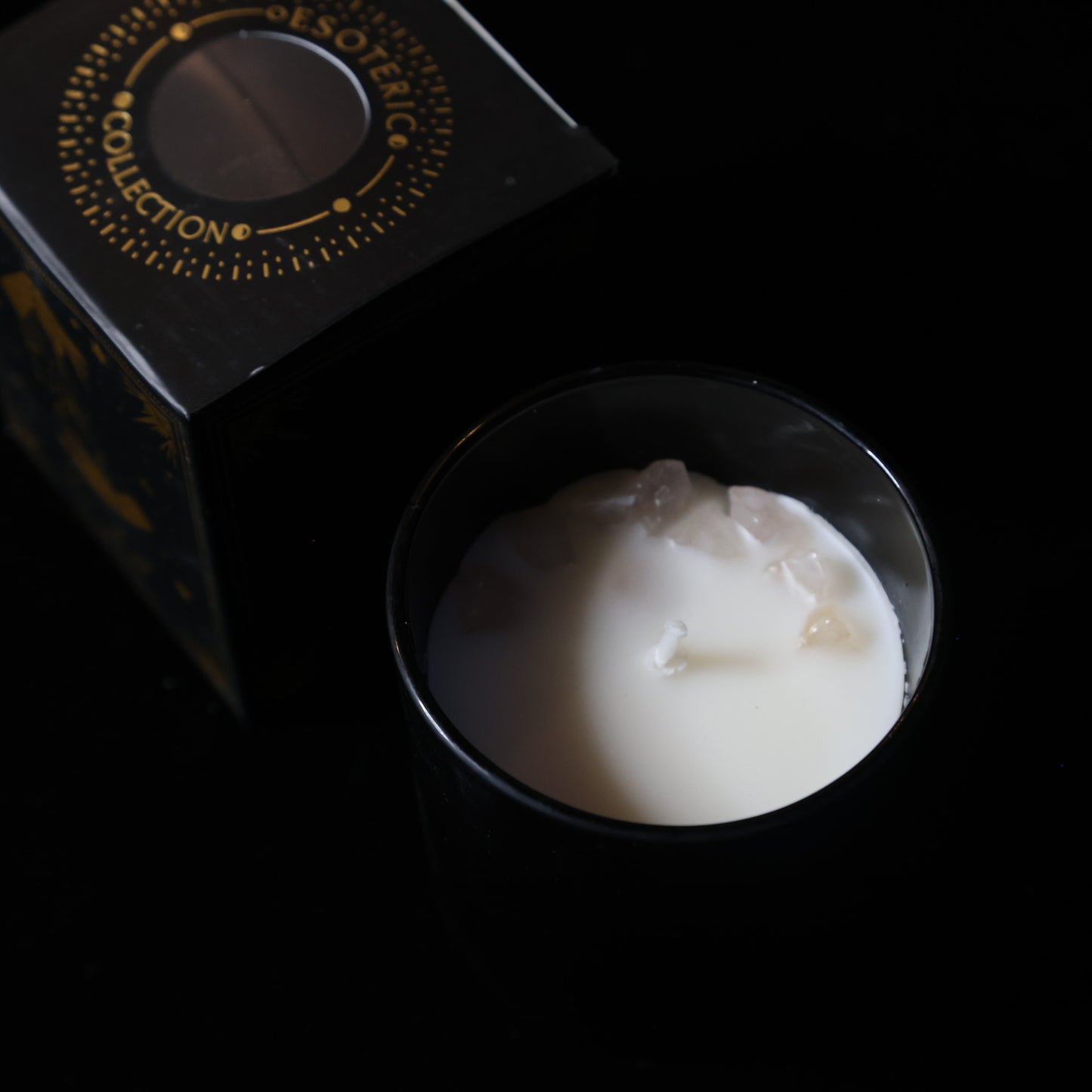 Love Spell kaars met rozekwarts 120g
