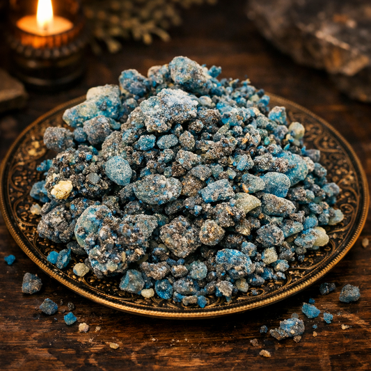 7 Potencias wierookhars groene hars op schaal – rituele hars voor bescherming, kracht en spirituele reiniging