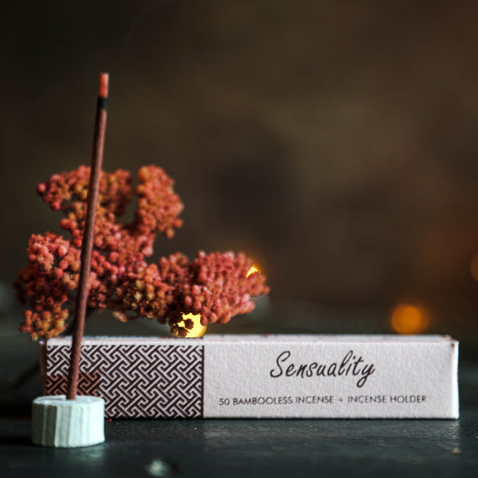 Song of India Sensuality Wierook, 50 bambooloze stokjes met keramische brander in gerecyclede verpakking