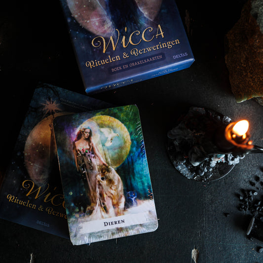 "Wicca Rituelen & Bezweringen Orakelkaarten, 48 kaarten met begeleidend boek voor spirituele rituelen