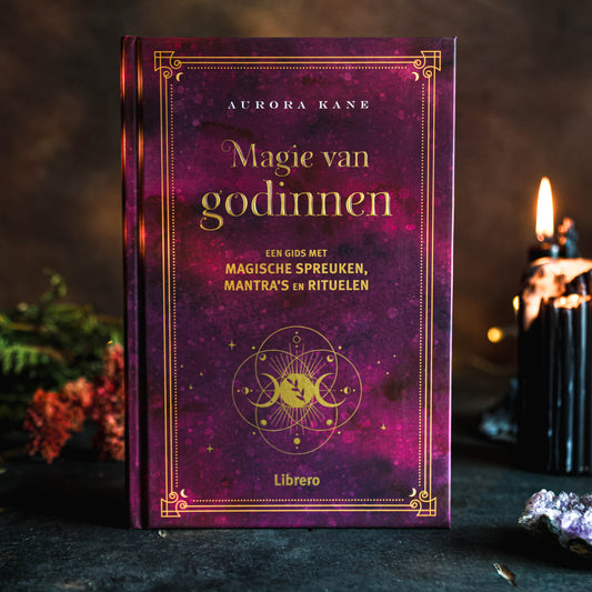 Godinnen: een geïllustreerd handboek - Een gebonden boek met 208 pagina's over meer dan 60 godinnen waaronder de Afrikaanse zeemeermin Yemaya en de Keltische godin Rosmerta. Het boek heeft een formaat van 140 x 210 mm en bevat prachtige illustraties die de vrouwelijke goddelijkheid tot leven brengen