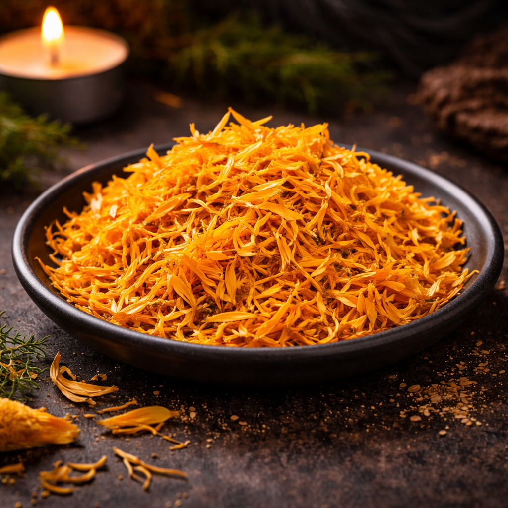 calendula-blaadjes-wierook