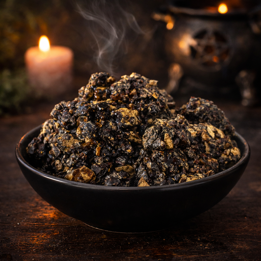 Forest Blend natuurlijke harswierook 60 gram met donkere harsstukken voor rituelen en meditatie