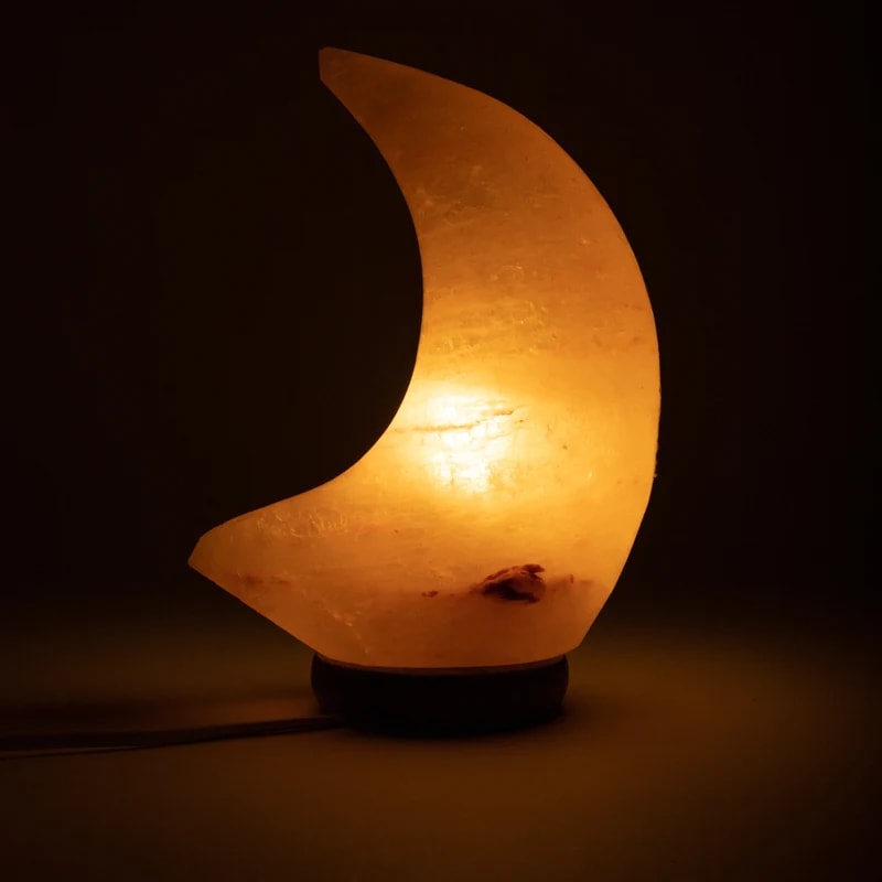 Mond-Salzsteinlampe ☾ 