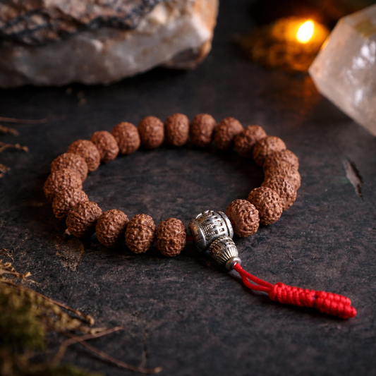 Rudraksha mala armband OMPMH 21 kralen meditatie