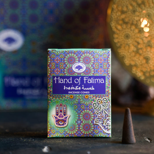 Hand of Fatima – Wierookkegels met Beschermende Muskgeur (10 stuks)
