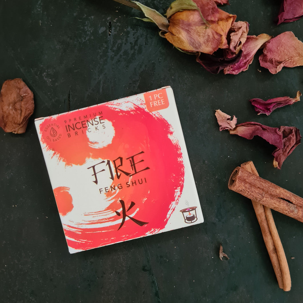 Aromafume feng shui wierookblokjes vuur