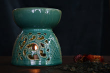 Afbeelding in Gallery-weergave laden, Turquoise Aromabrander ornamenten
